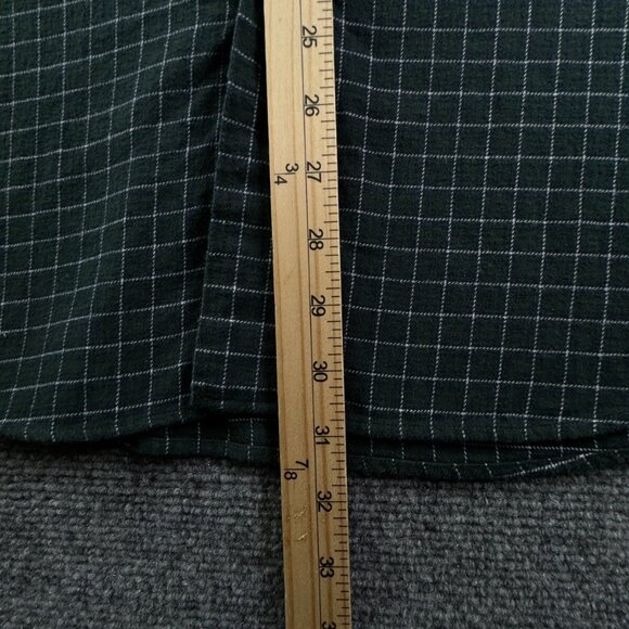 Brooks Brothers Cotton Button Up Long Sleeve Green Check Flannel 2XL Regent - Picture 4 of 12